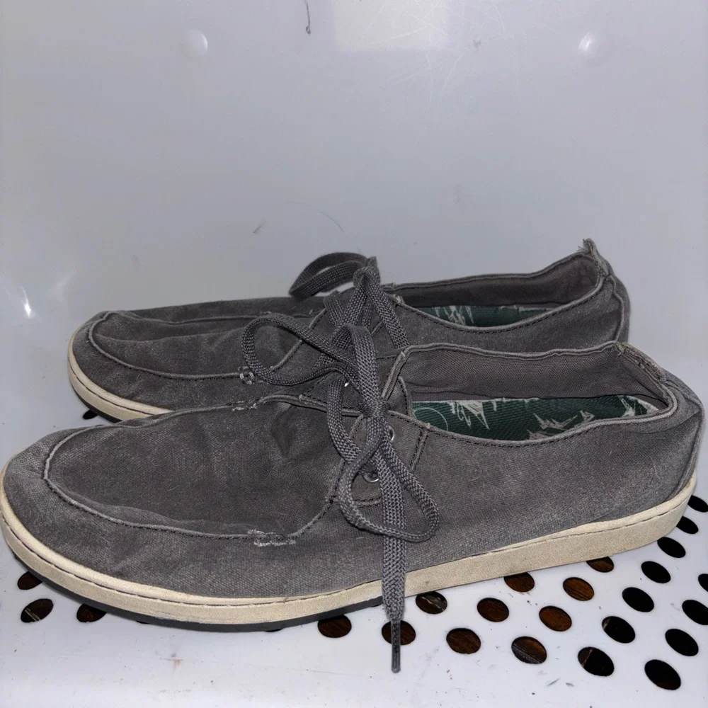 Lands End Casual Gray Men's Deck Shoes